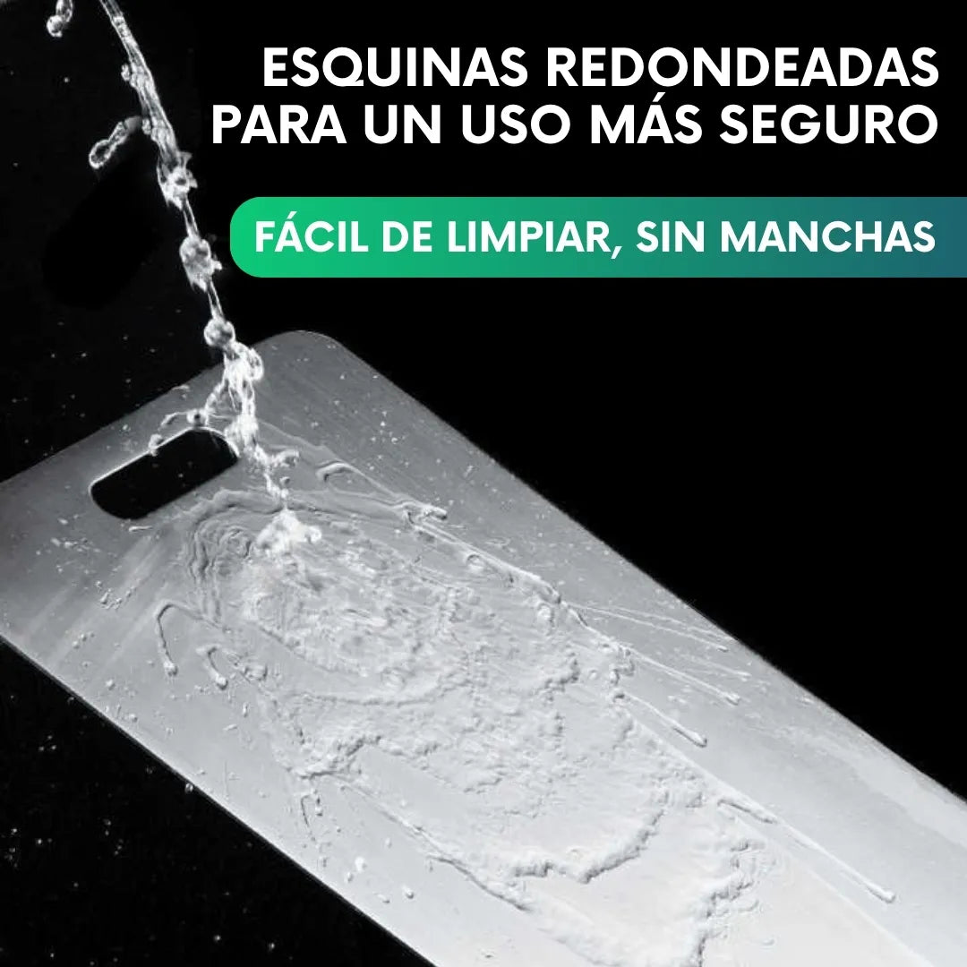 Tabla de picar de acero inoxidable (39x28cm)