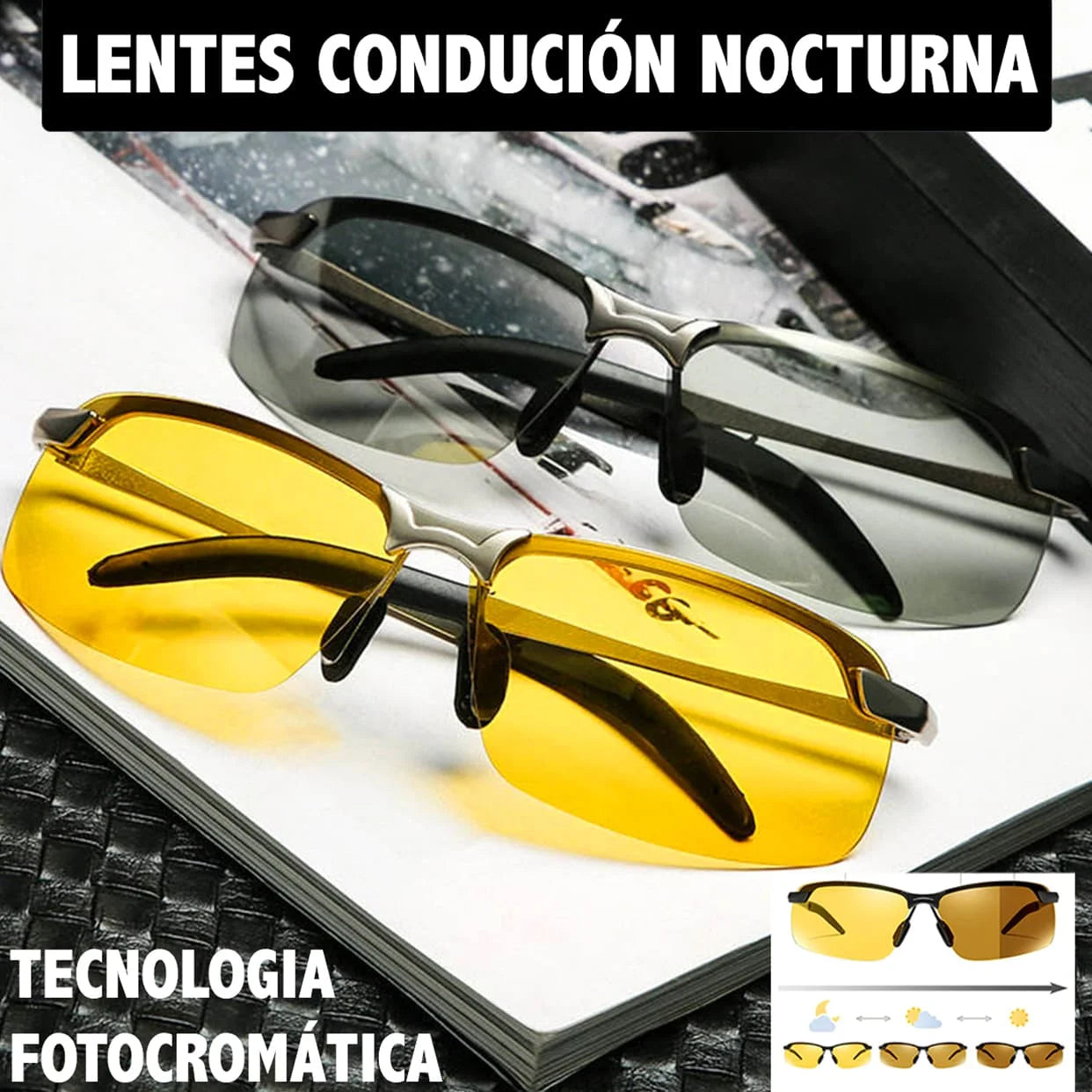 Gafas antideslumbrantes para Conductor  - (PAGO CONTRAENTREGA)