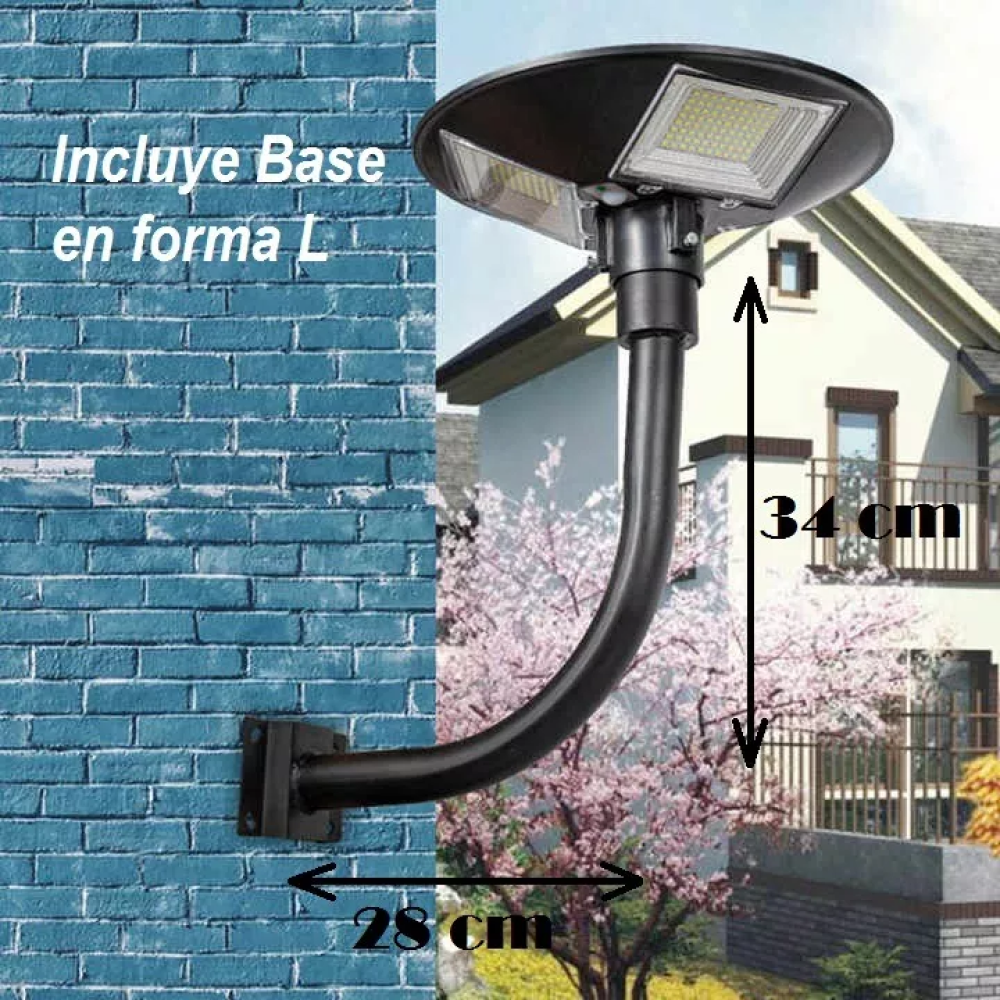 Farola Solar LED UFO 300W – Iluminación 360° Automática – Ahorra luz y asegura tu hogar desde el primer día