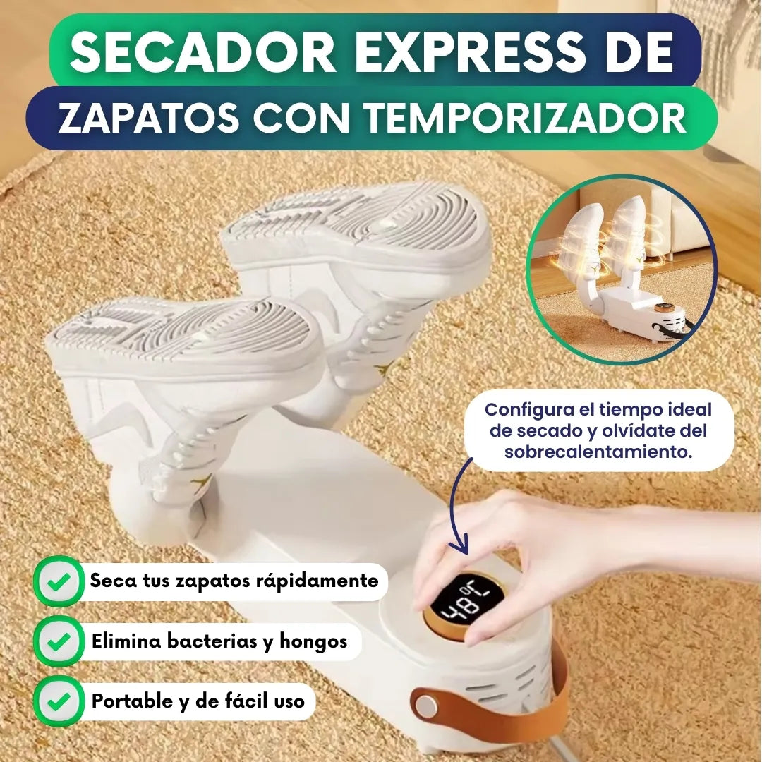 Secador Express de Zapatos con temporizador