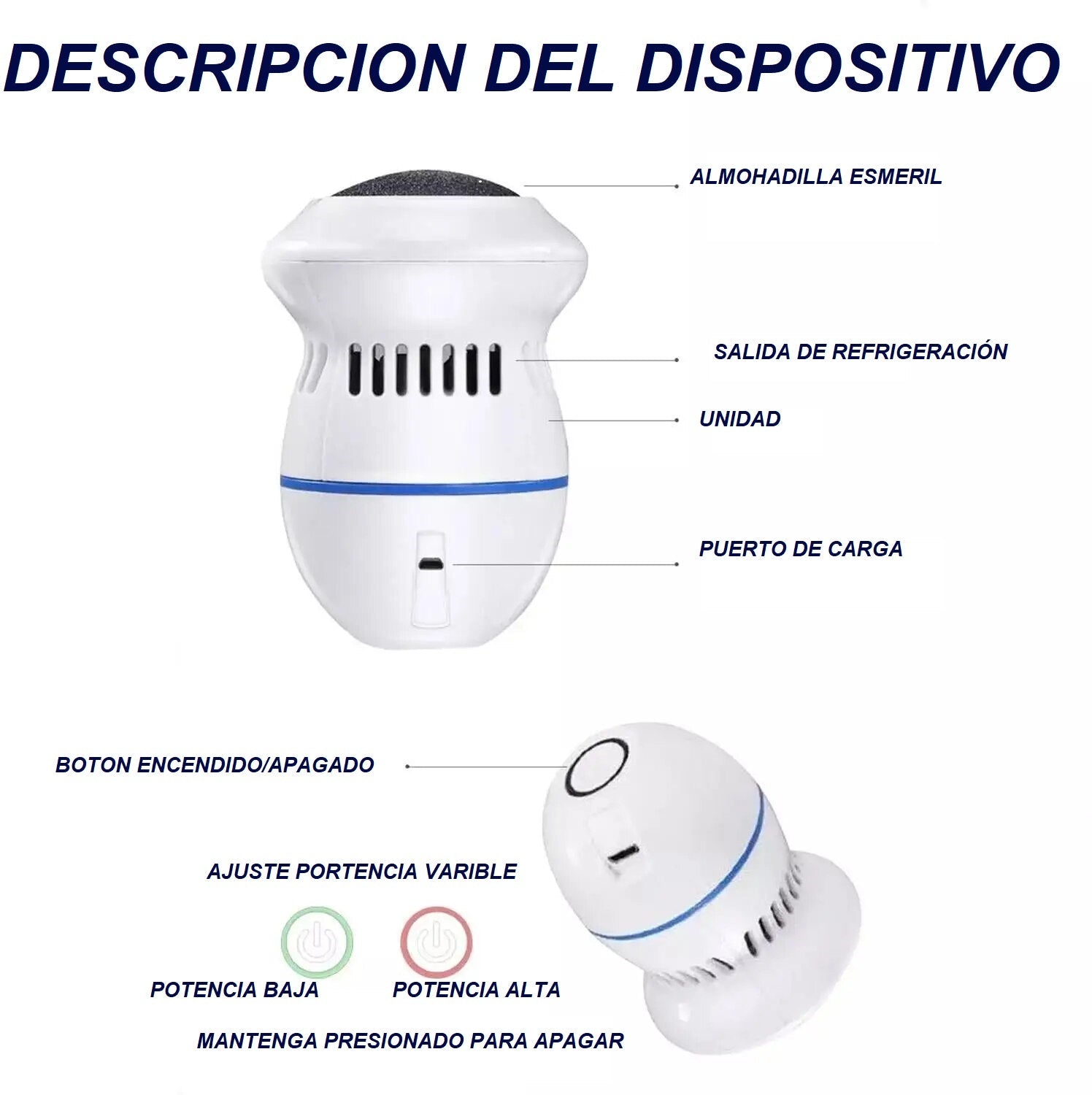 Removedor de callos eléctrico