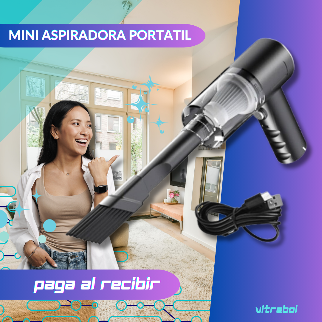 Miniaspiradora Portátil para Auto – Mantiene cada rincón impecable