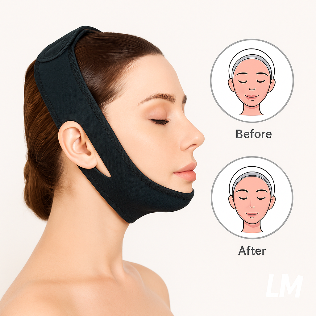 Facelift Pro™  Mentonera Reafirmante para Papada y Mejillas | Adelgaza y Moldea tu Rostro