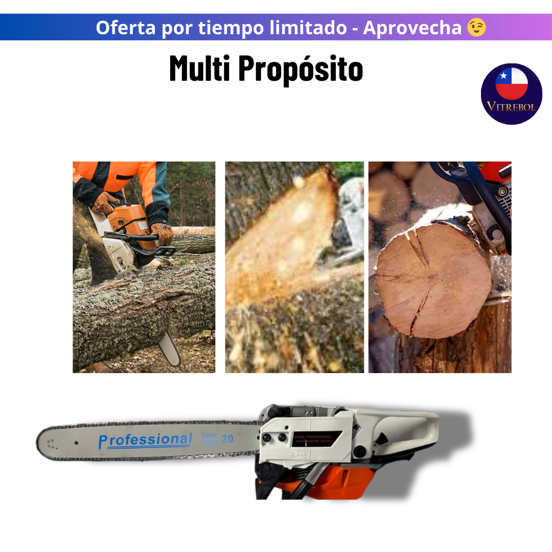 Motosierra 5200 de Gasolina: Potencia y Precisión para Cortes Impecables