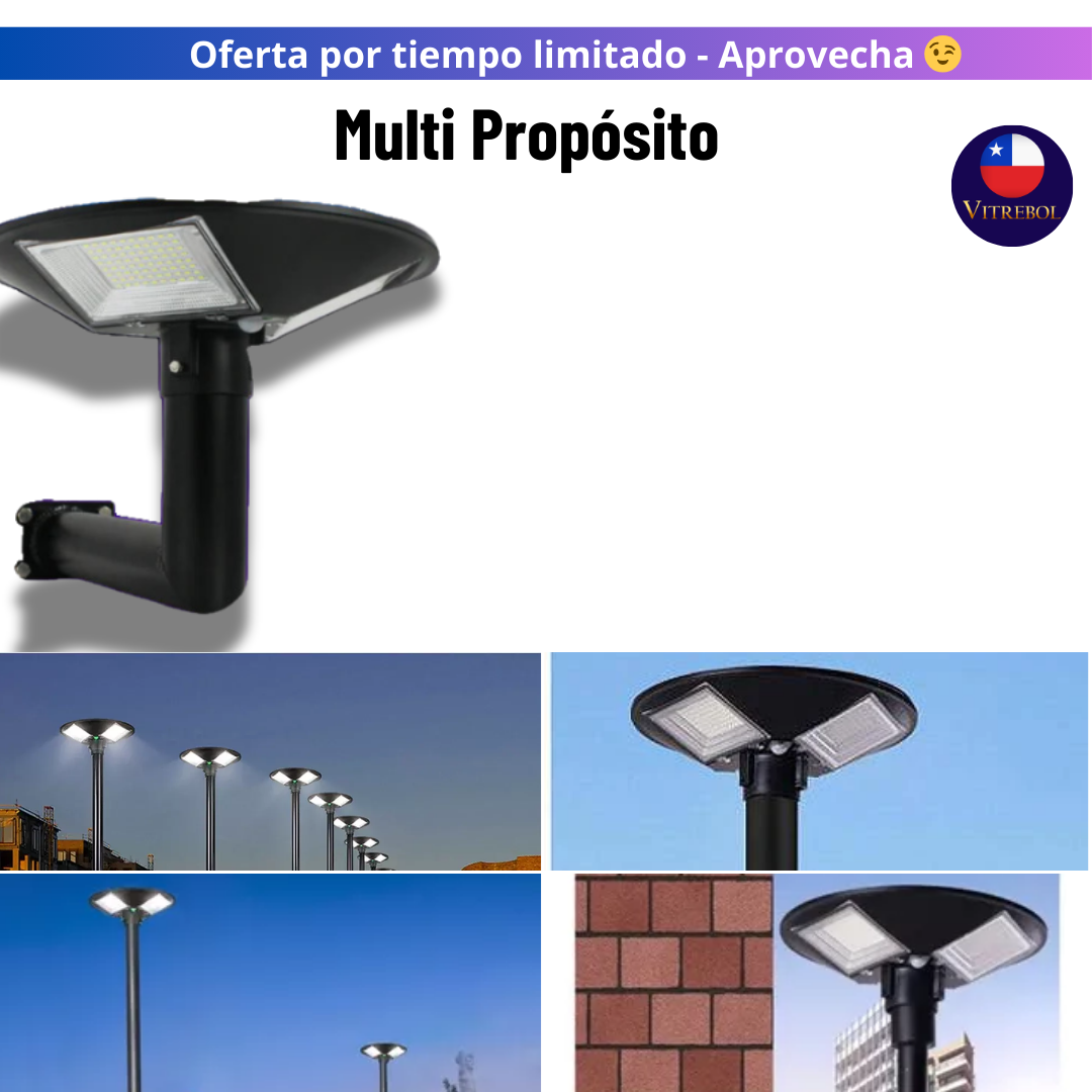 Foco Solar LED 300 watts Iluminación Potente y Eficiente para Exteriores