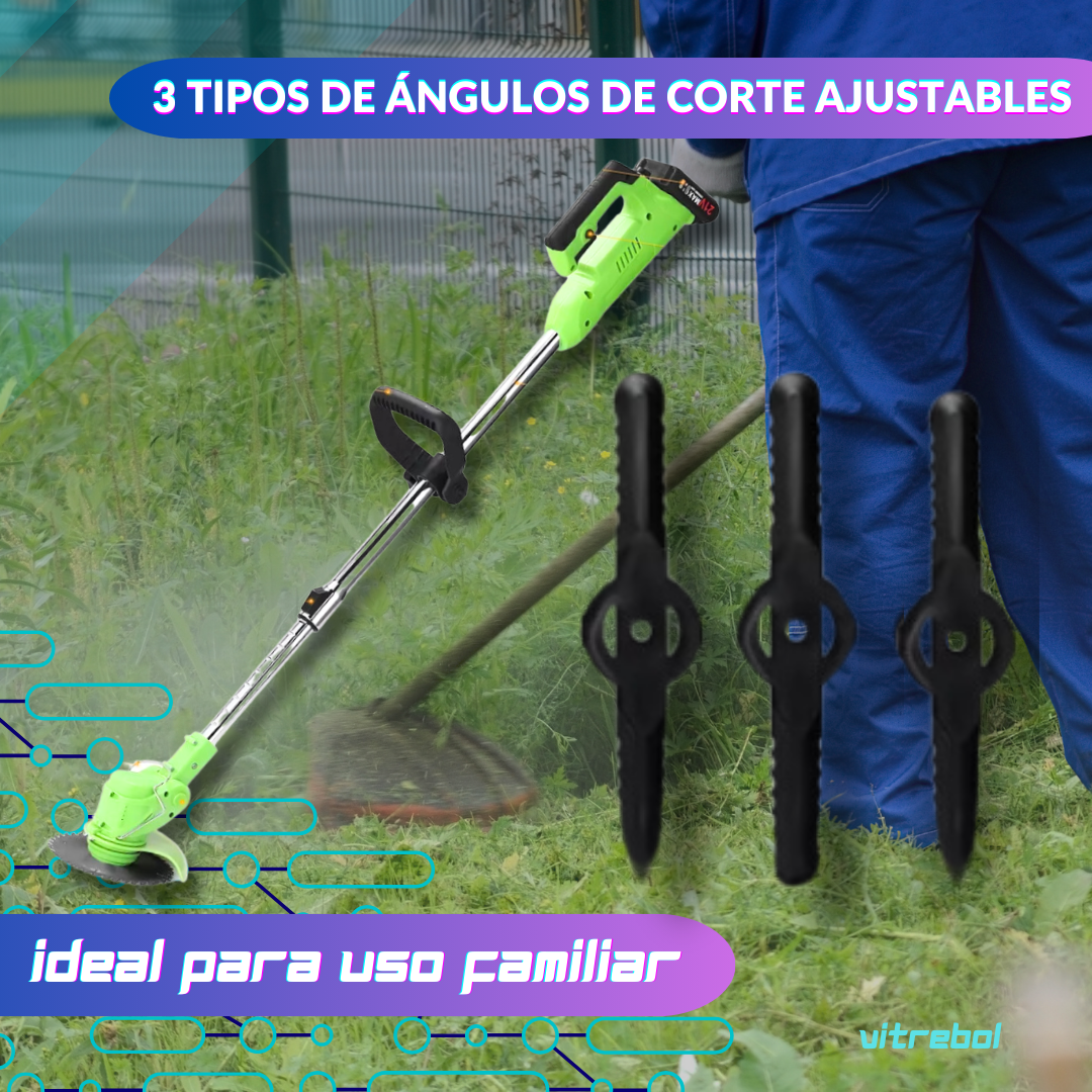 Cortadora de Césped Inalámbrica incluye 2 Baterías