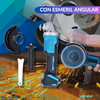 Juego De Herramientas 2 En 1 - Con Esmeril Angular y Llave de impacto - 2 baterías de 98v