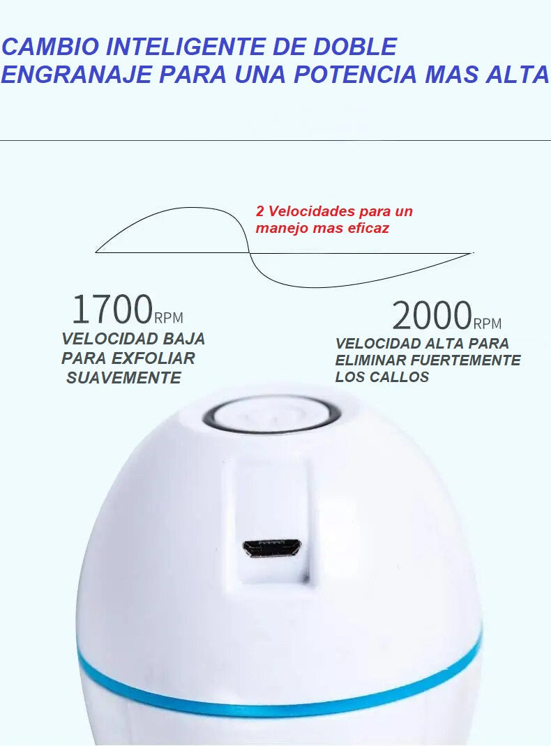 Removedor de callos eléctrico