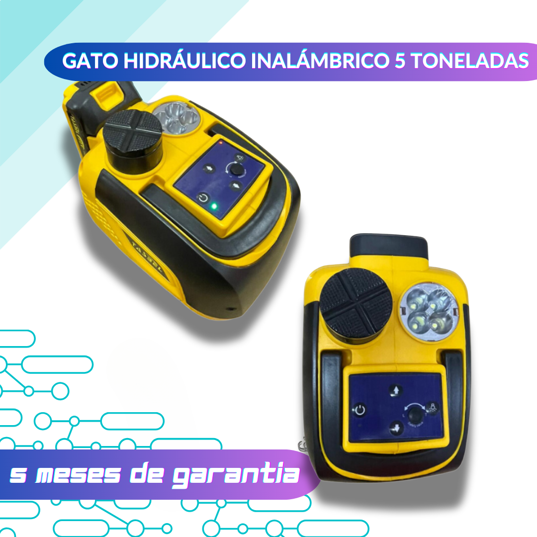 kit de llave de impacto de 98v y Gata hidráulica (Te llega Amarilla)