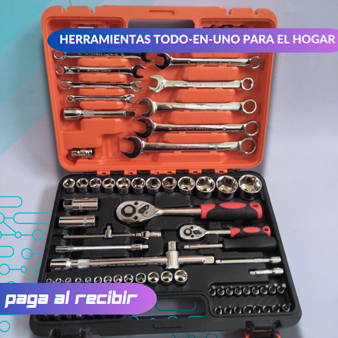 Kit de Herramientas de 82 Piezas CR-V 🔧