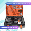 Kit de Herramientas 121 Piezas: Llaves, Dados y Puntas de 1/4
