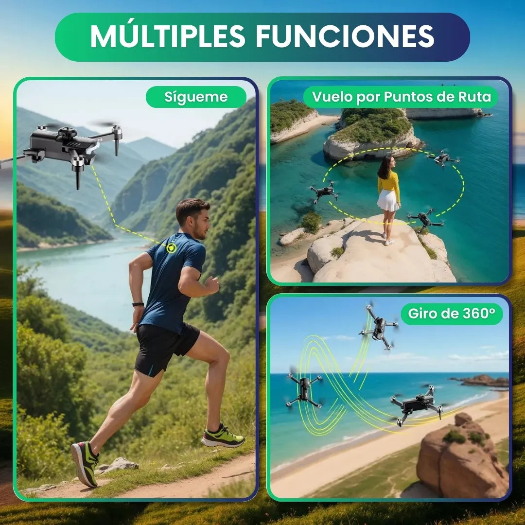 FlyDrone - Drone con cámara Ultra HD 4K + Maleta de regalo