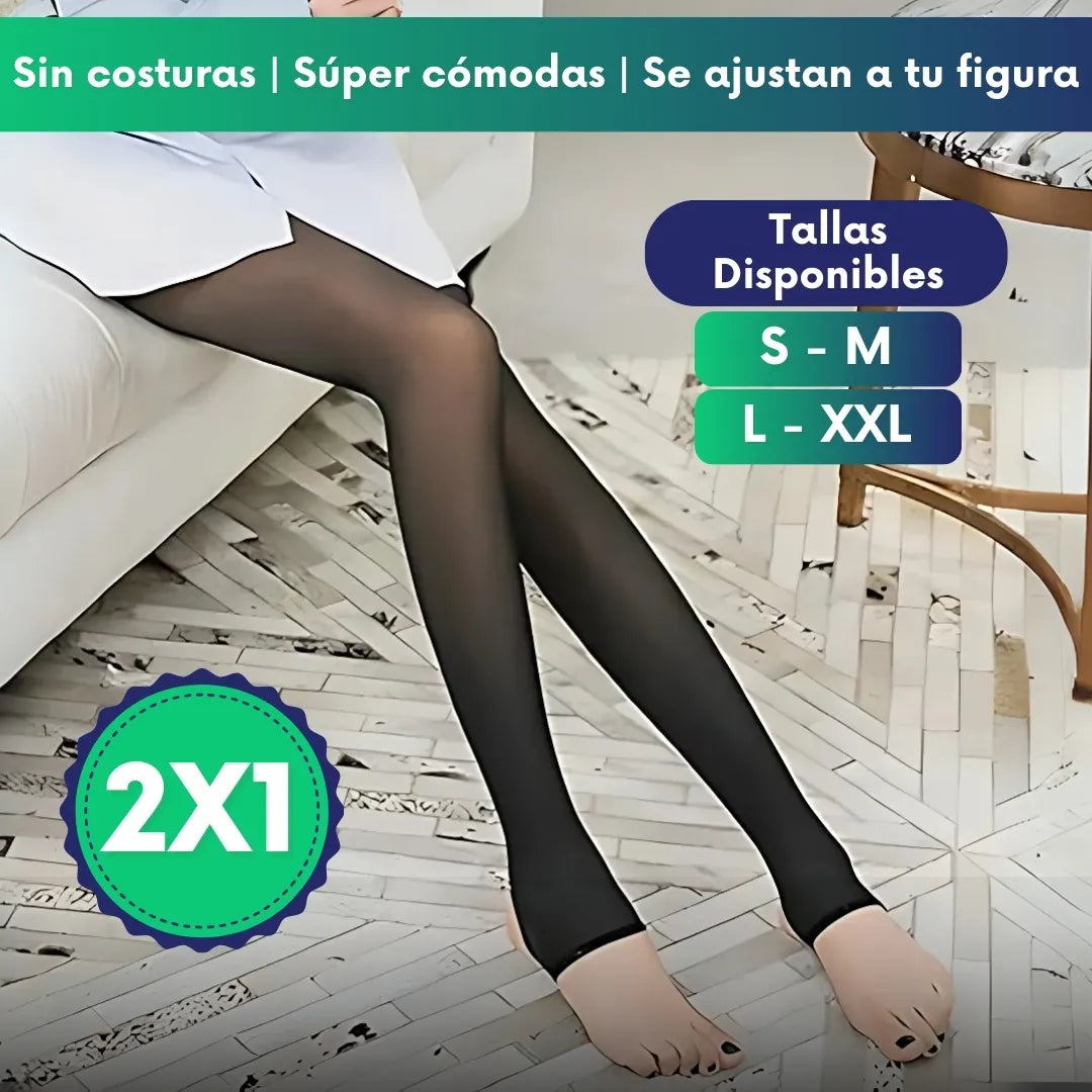 Calzas Panty Polar efecto piel - Lleva 2 Paga 1