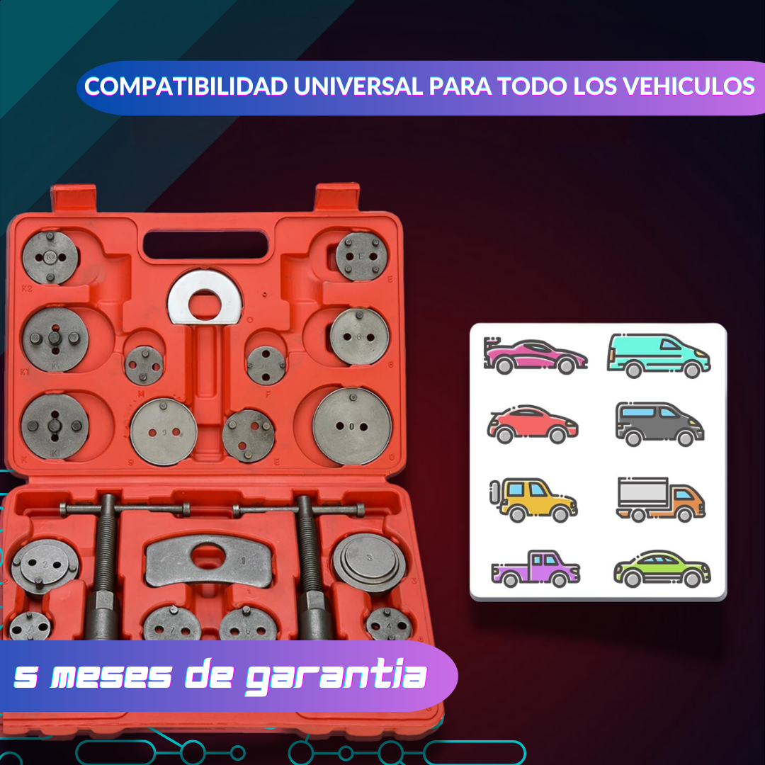Kit de Herramienta para retroceso de Pinza y Compresión de Pistón de Freno 🔧