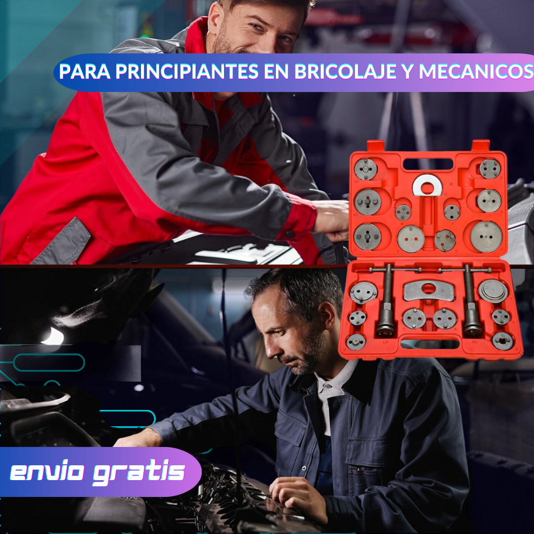 Kit de Herramienta para retroceso de Pinza y Compresión de Pistón de Freno 🔧