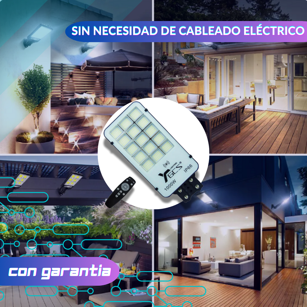 Foco Solar para Poste de 1000W ⚡