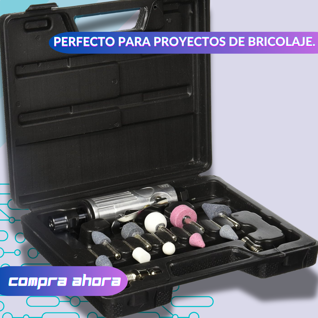 Kit Esmeril dremel: Herramientas con presión de aire de 90 PSI (6,2 barras) ⚙️