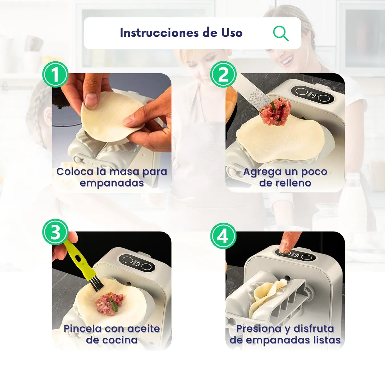 Maquina eléctrica fabricadora de empanadas