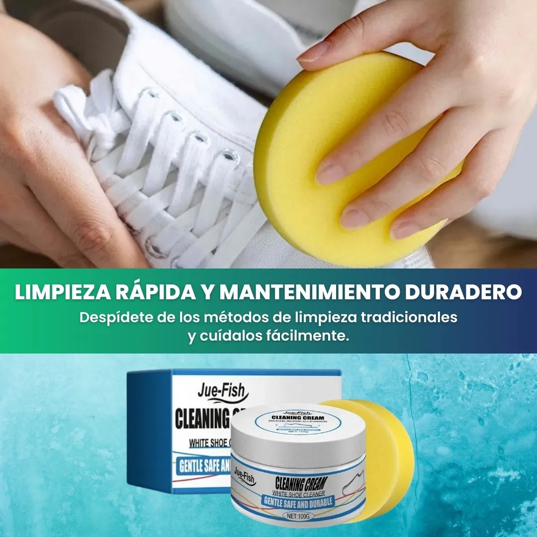 Crema limpiador de zapatillas - Devuelve el brillo