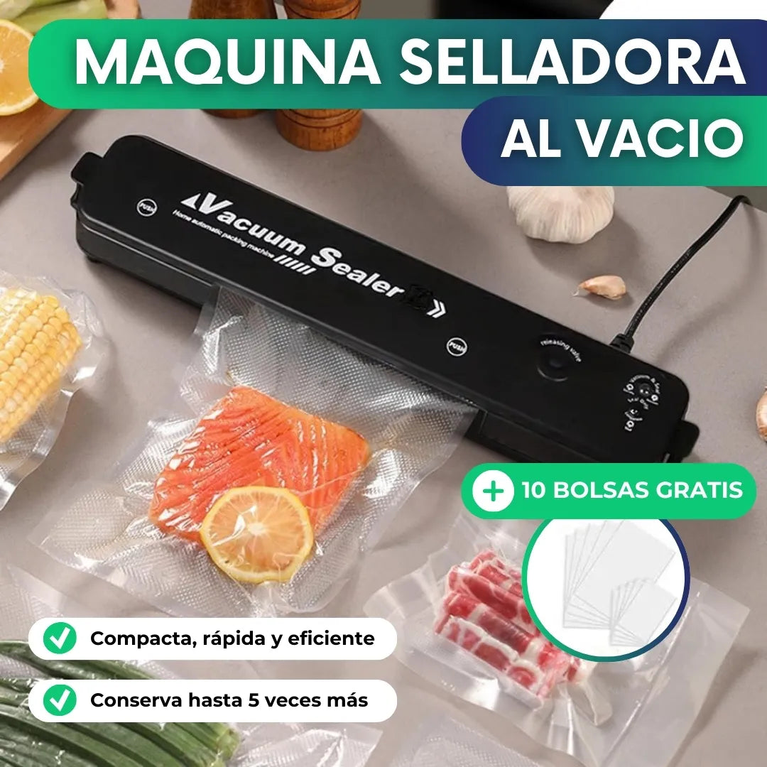 Maquina selladora al vacío + 10 bolsas de regalo