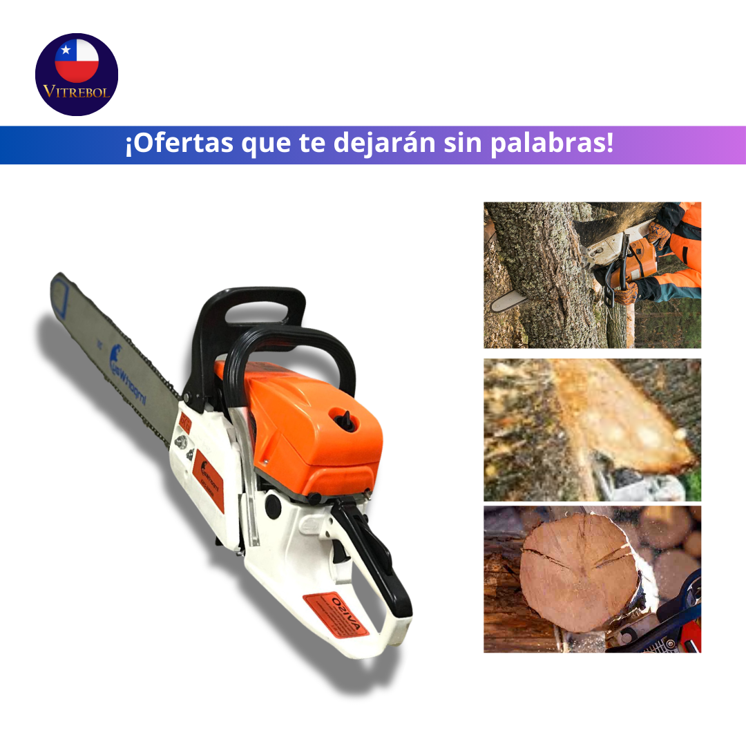 Motosierra 5200 de Gasolina: Potencia y Precisión para Cortes Impecables