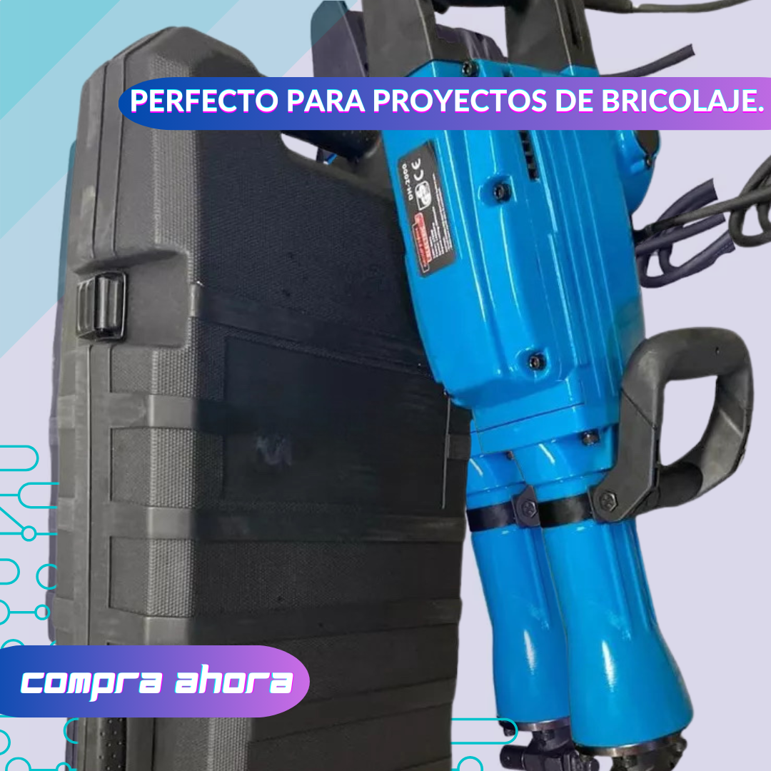 Martillo Demoledor de 3000w para Superficies Duras ⚒️