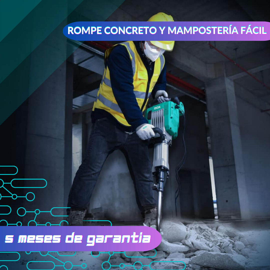 Martillo Demoledor de 3000w para Superficies Duras ⚒️