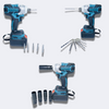 Llave Taladro de Impacto Inalambrico doble batería de 48v + Accesorios