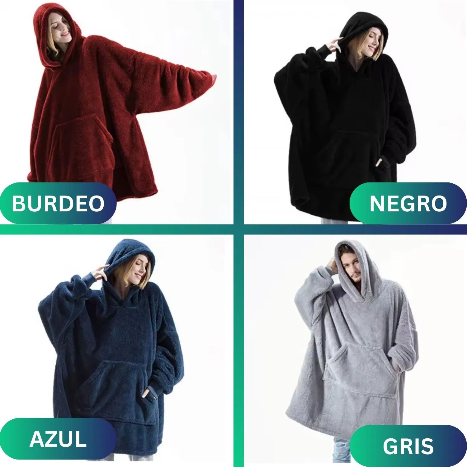 Poleron Oversize Polar Sherpa -  Talla única