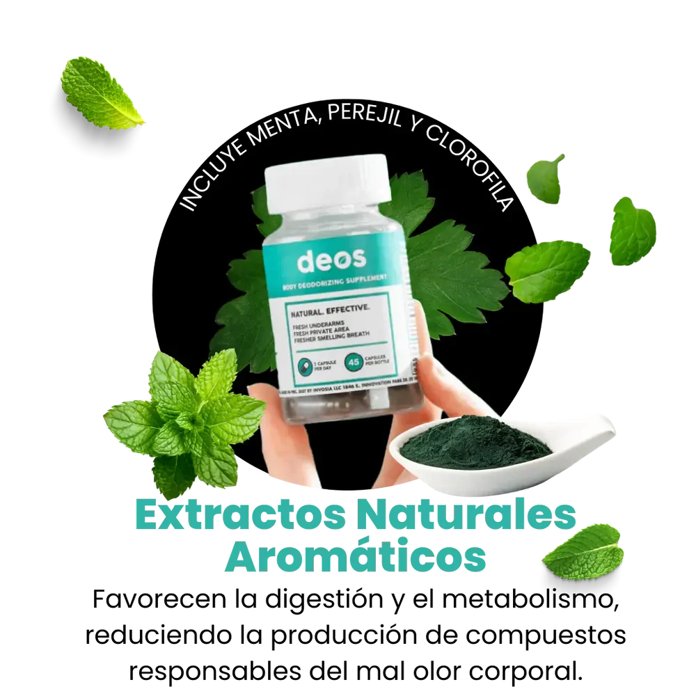 DEOS desodorante 100% natural - Elimina todos los malos olores de raíz