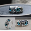 Anillo búho de la prosperidad y riqueza