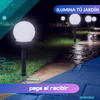 PACK 4 Estacas de carga solar - Ilumina tu jardín -Altura de 30cm