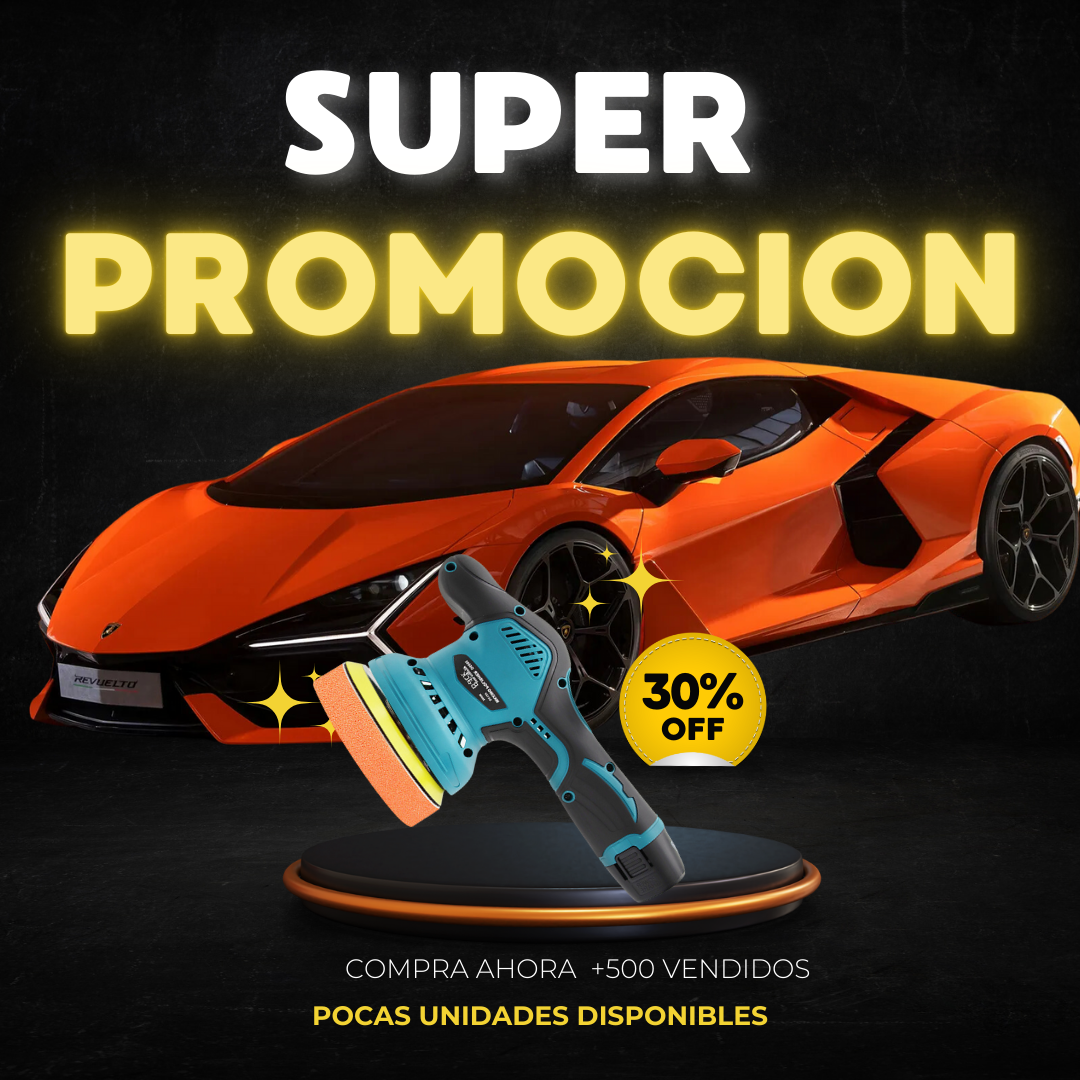 Lijadora Pulidora Inalámbrica 12V: te obsequiamos 4 accesorios para multiples trabajos