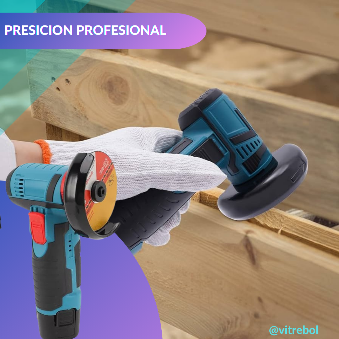 Mini Amoladora Esmeril Inalámbrica 2 Baterías