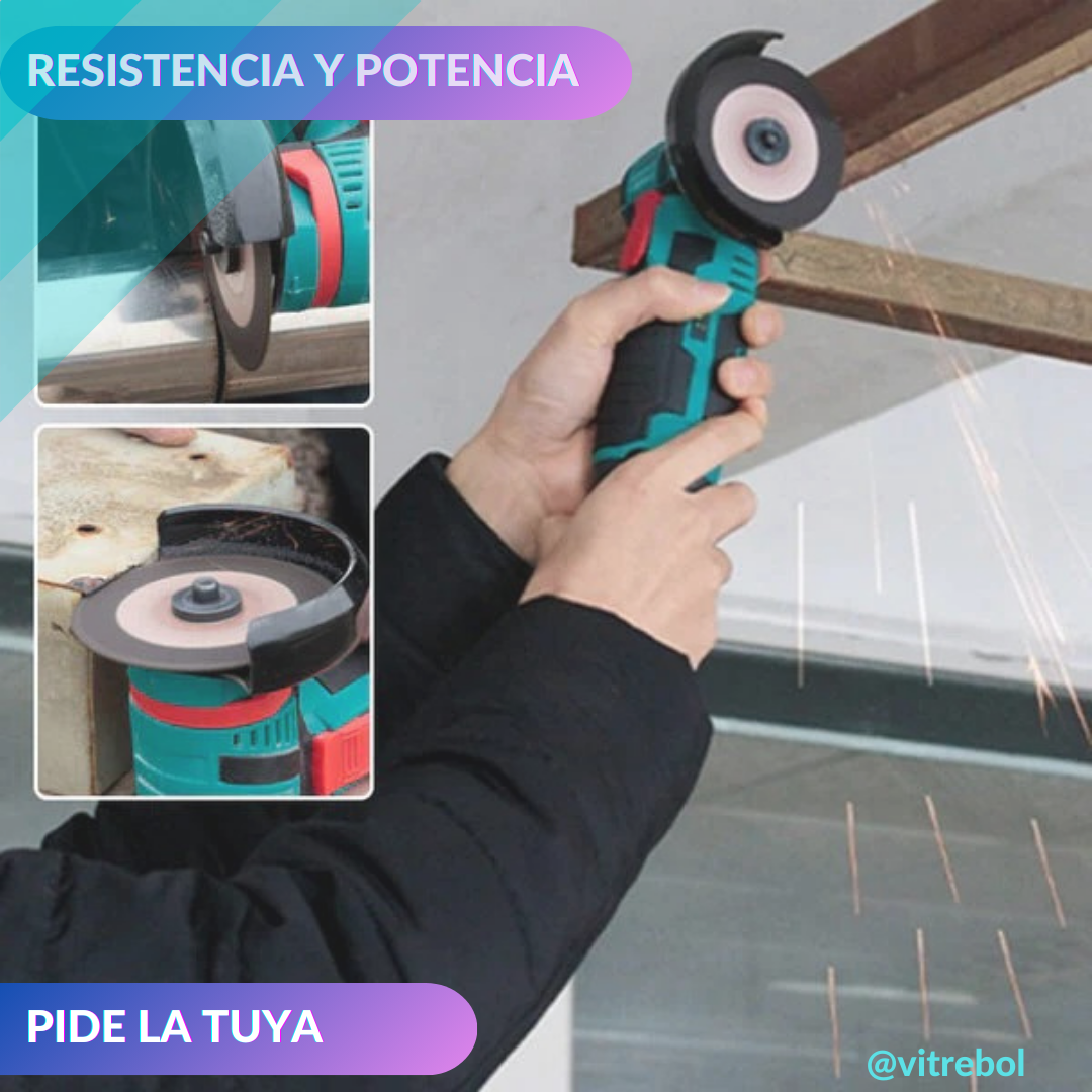 Mini Amoladora Esmeril Inalámbrica 2 Baterías