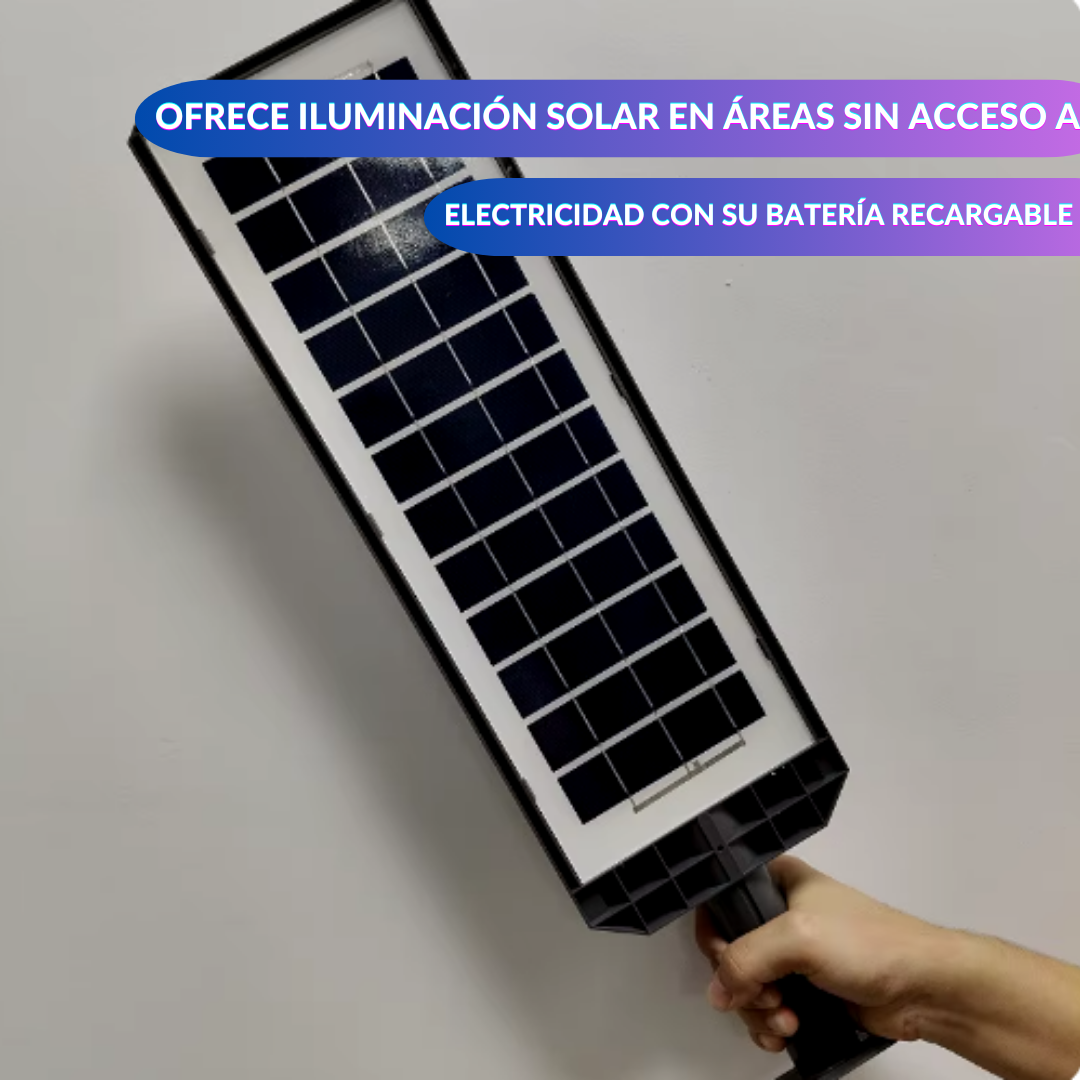 Lámpara Solar de 600 watts LED: para iluminar grandes espacios con control remoto incluido
