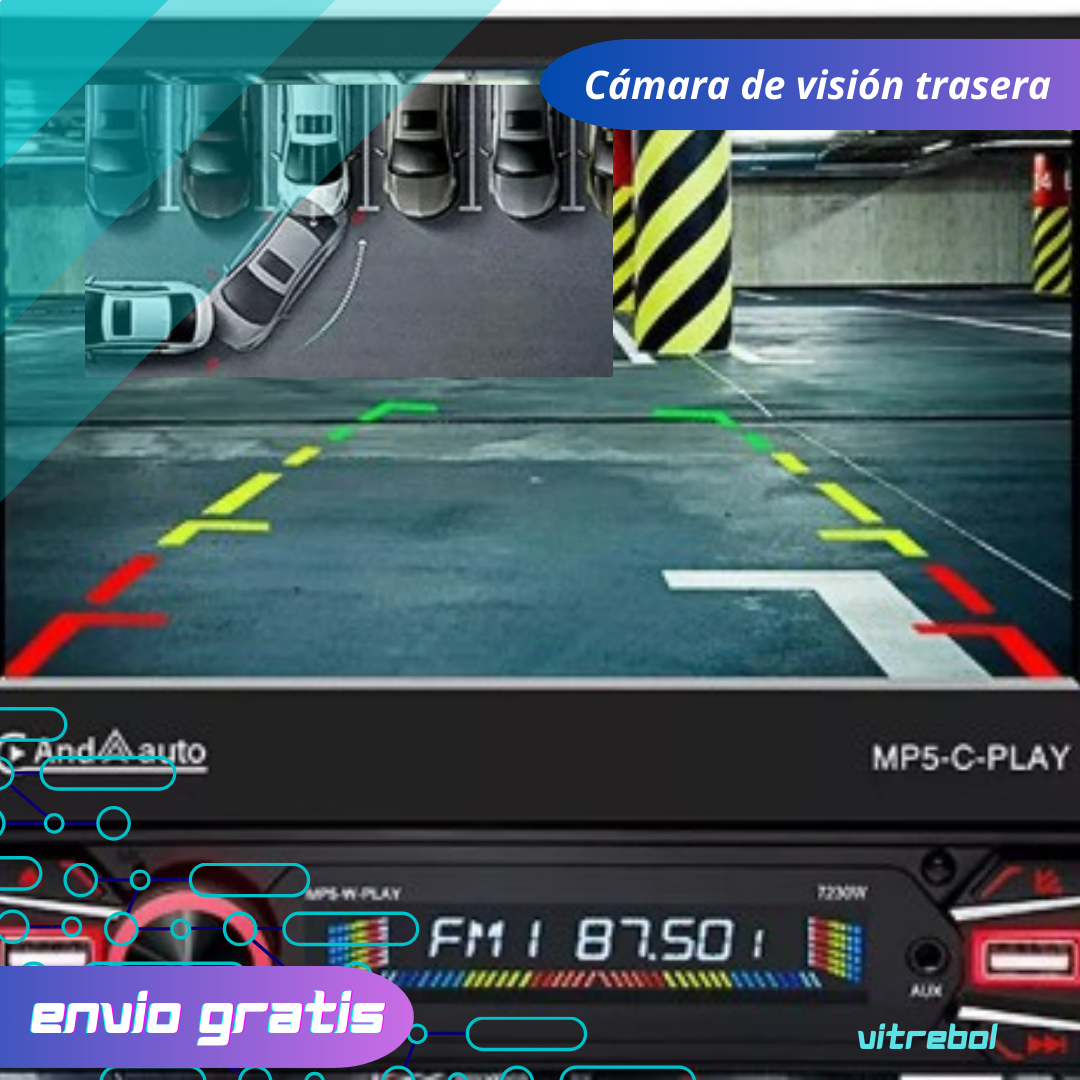 Conduce con estilo: Pantalla HD de 7 pulgadas y control por voz