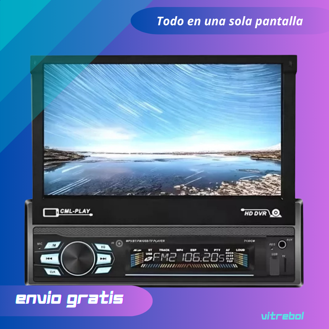 Conduce con estilo: Pantalla HD de 7 pulgadas y control por voz