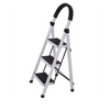 Escalera Plegable Piso 3 Peldanos Blanca - Segura y duradera