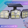 Lampara Solar con 3 Focos - Ideal para entradas o zonas sin electricidad