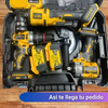 El Set Más Potente y duradero - Pistola de impacto, Taladro y Esmeril