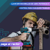 Poderoso Set de 3 herramientas Llave Impacto, Esmeril y Taladro de 128 Voltios