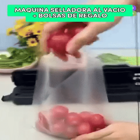 Maquina selladora al vacío + 10 bolsas de regalo