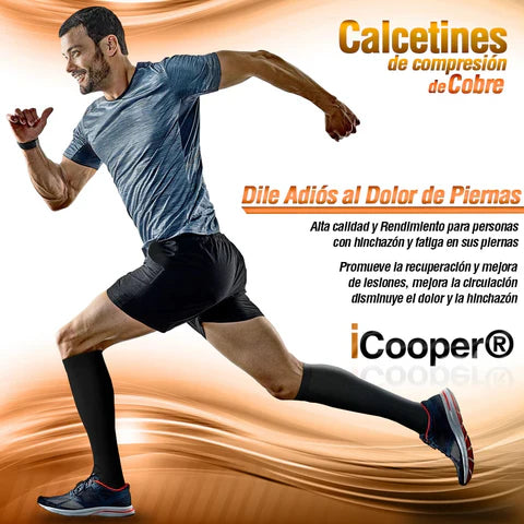 Medias de compresión con infusión de cobre - Unisex